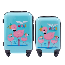 Set Trolere Copii Wings WKIDS - 2 Piese Flamingo