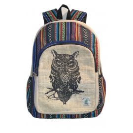 Rucsac, Owl, Handmade, Multicolor, L009