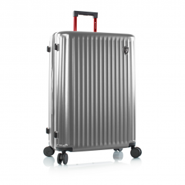 Troler Mare, Heys, Smart Luggage, Policarbonat, 4 Roti Duble, HY15034, 76 cm, Argintiu