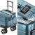Troler Cabina, Aluminiu, Inchidere cu clapeta, Cod Okoban, CarryOn, ULD, 502503 - 55 cm, Albastru