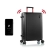 Troler cabina, Heys, Smart Luggage, Policarbonat, 4 Roti Duble, HY15034, 53 cm, Negru