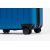Troler Mare Extensibil, Rowex Stripe, Policarbonat, 72 x 46 x 30 cm, 4 roti duble cu rotatie 360°, Cifru TSA, Albastru