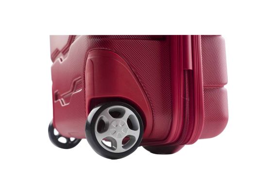 Troler Cabina ABS 2 Roti CarryOn TRANSFER USB extern 55 cm Rosu
