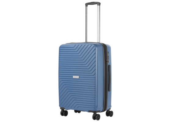 Troler Mediu Extensibil, Polipropilena, Cifru TSA, OKOBAN, CarryOn Transport, 67.5 cm, Albastru