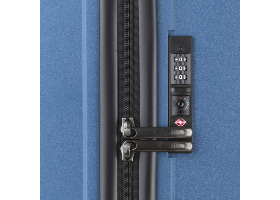 Troler Mare, Polipropilena, Cifru TSA, OKOBAN, CarryOn Transport, 78.5 cm, Albastru