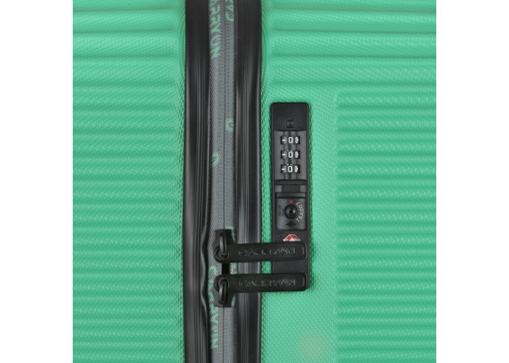 Troler Mare Policarbonat/ABS, Cifru TSA, Cod unic OKOBAN, CarryOn CONNECT, 77 cm, Verde