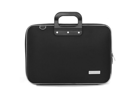 Geanta lux business laptop 15.6 in Clasic nylon Bombata-Negru