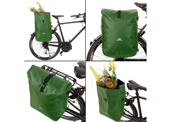 Geanta Bicicleta, Tip Rucsac, Material Tarpaulin, Dutch Mountains, Carbon, 604388, Verde
