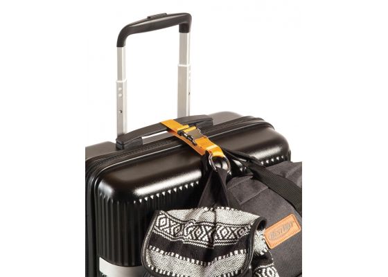 Curea textila cu catarama pentru bagaje, Worldpack, F10420, Galben