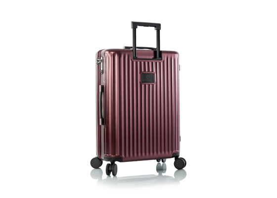 Troler Mediu, Heys, Smart Luggage, Policarbonat, 4 Roti Duble, HY15034, 66 cm, Grena