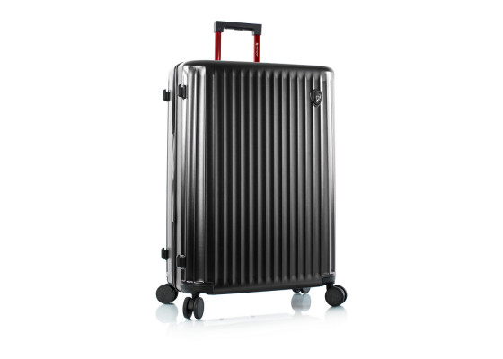 Troler Mediu, Heys, Smart Luggage, Policarbonat, 4 Roti Duble, HY15034, 66 cm, Negru