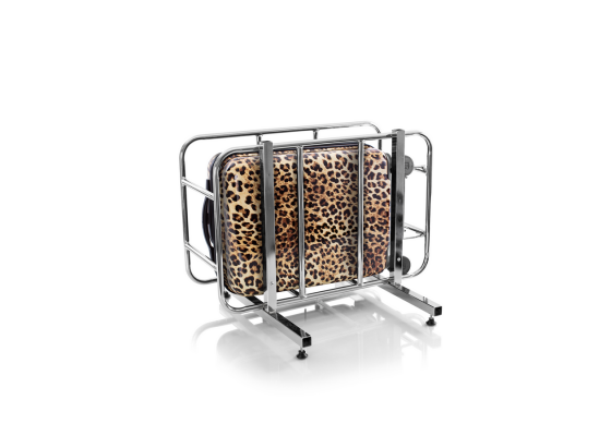 Troler cabina, Extensibil, Heys, Leopard Fashion Spinner®, Policarbonat, 4 Roti Duble, HY13128, 53 cm