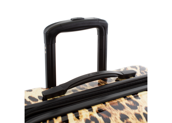 Troler Mare, Extensibil, Heys, Leopard Fashion Spinner®, Policarbonat, 4 Roti Duble, HY13128, 76 cm