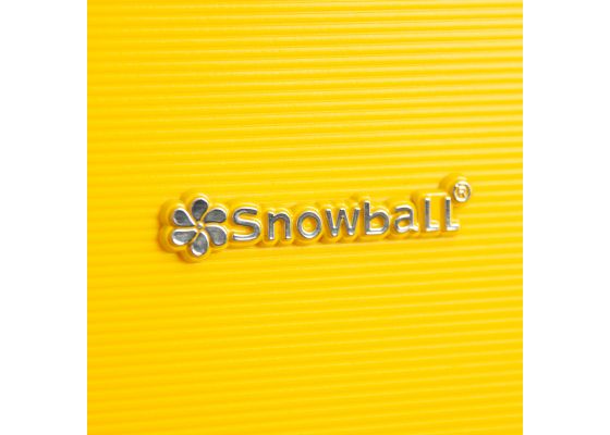 Troler Mediu Extensibil Snowball SW33603, Fermoar Antifurt, Polipropilena, 4 Roti Duble, Cifru TSA, 66 cm, Galben