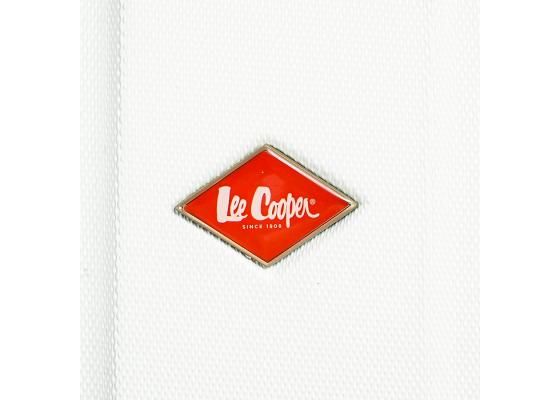 Troler Mare Lee Cooper London, ABS, 4 Roti Duble, Cifru TSA, 76 cm, Alb/Milky