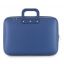 Geanta lux business laptop 15" Clasic vinil Bombata-Albastru cobalt